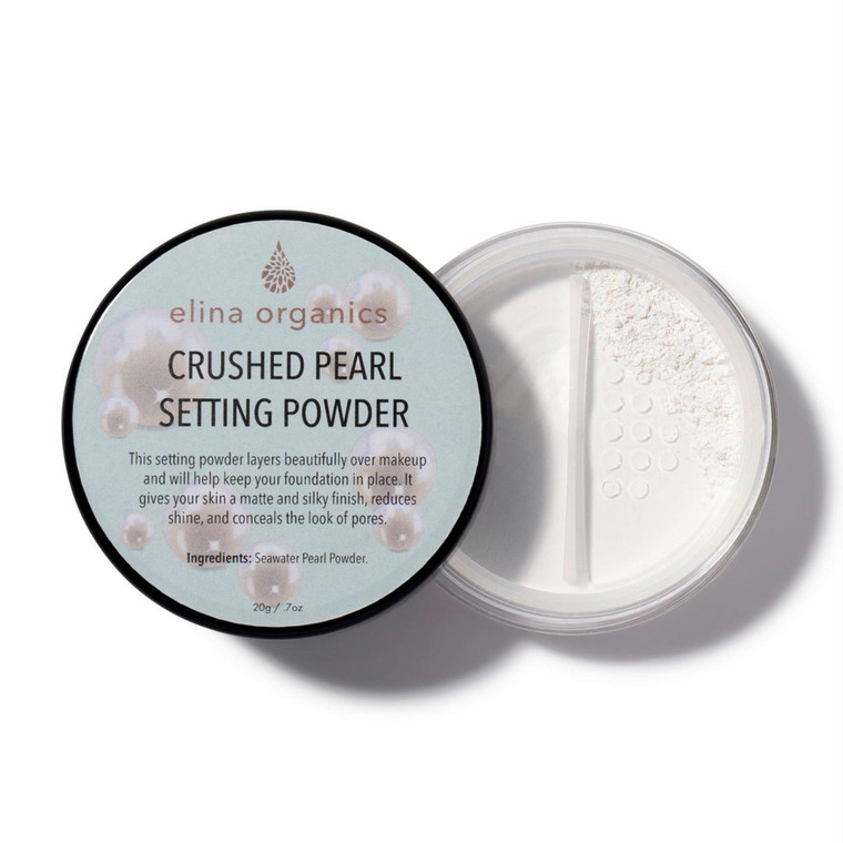 Elina Organics Skincare Crushed Pearl Translucent Setting Powder 